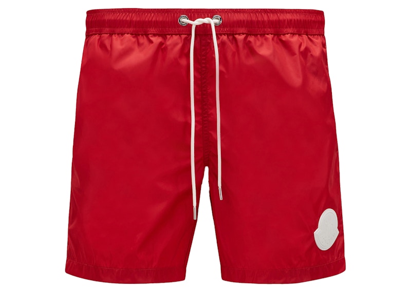 Moncler Drawcord Swim Shorts Scarlet Red