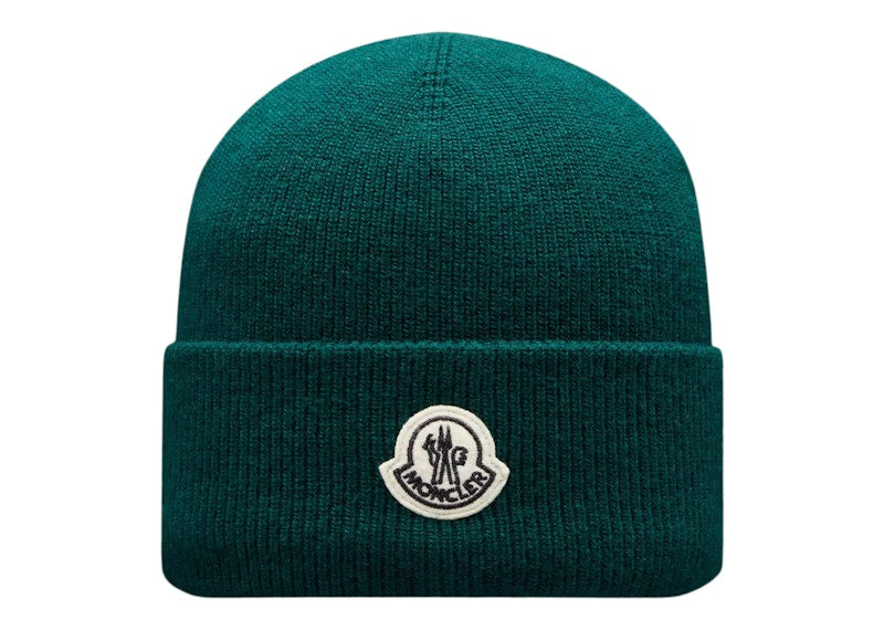 Moncler FRGMT Hiroshi Fujiwara Wool Beanie Dark Green
