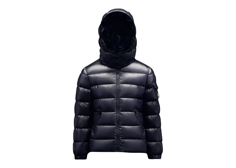 Moncler Girl's Bady Short Down Kid's Jacket Night Blue