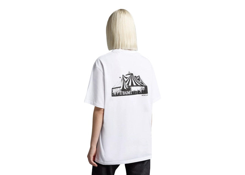 Moncler Hiroshi Fujiwara x Fragment Circus Motif T-Shirt Optical White