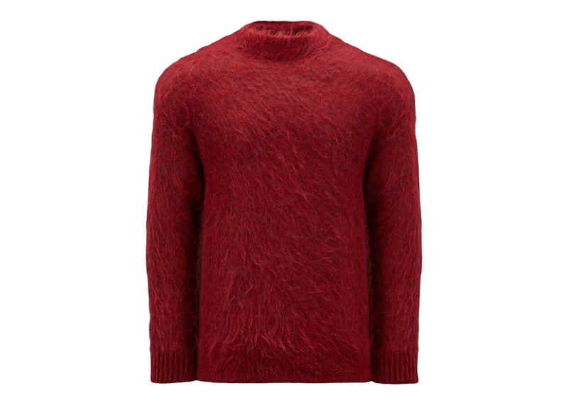 Moncler Hiroshi Fujiwara x Fragment Mohair Sweater Dark Red