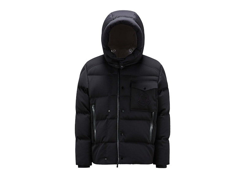 Moncler Karakorum Tech Jersey Short Down Jacket Black (I20911A0020489AA6999)