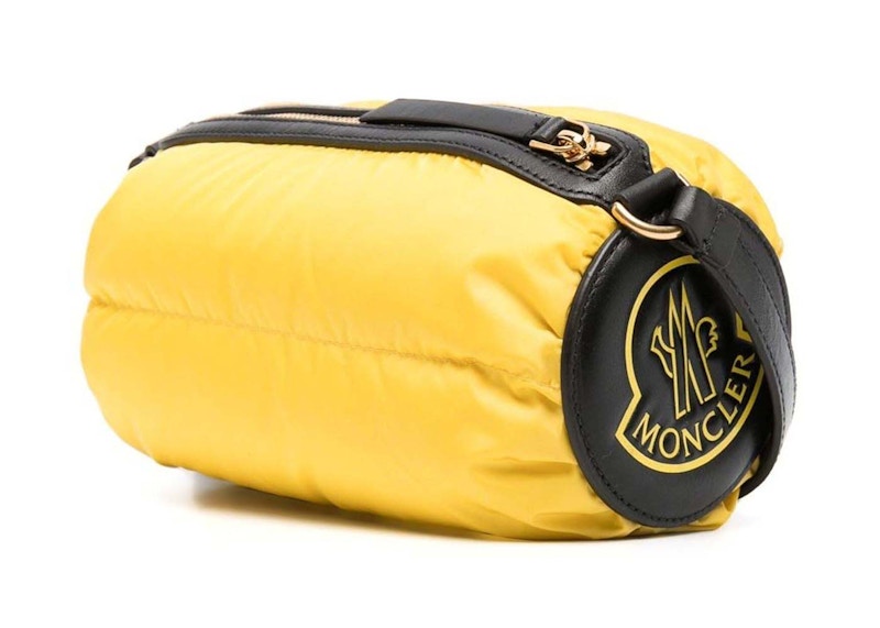 Moncler Keoni Quilted Shell Crossbody Bag Yellow