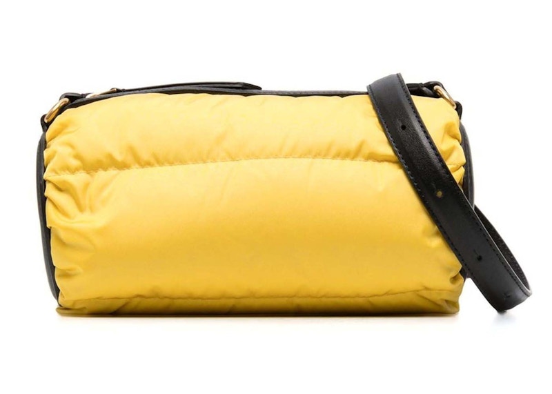 Moncler Keoni Quilted Shell Crossbody Bag Yellow