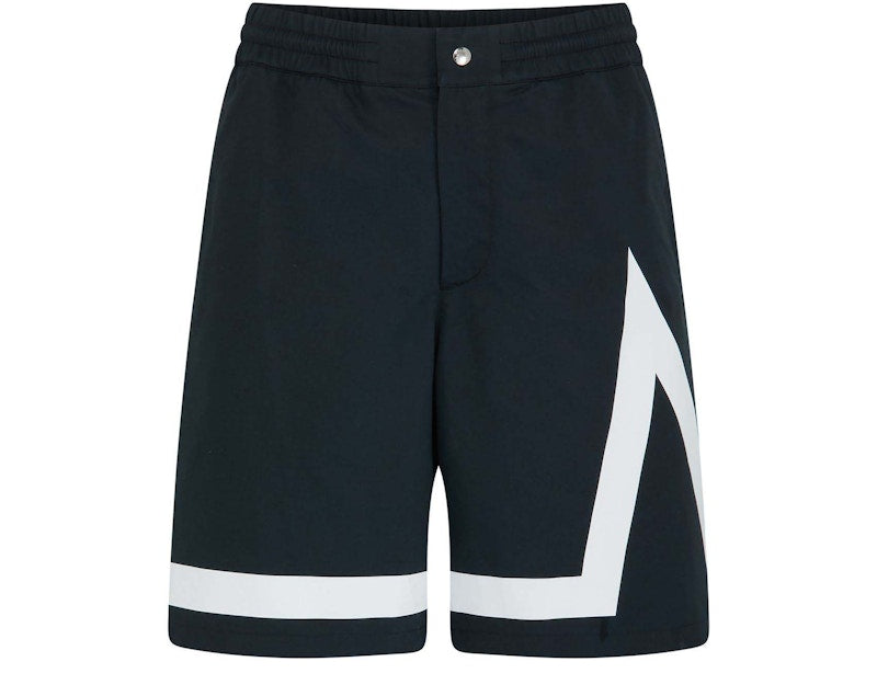 Moncler Logo Bermuda Shorts Black