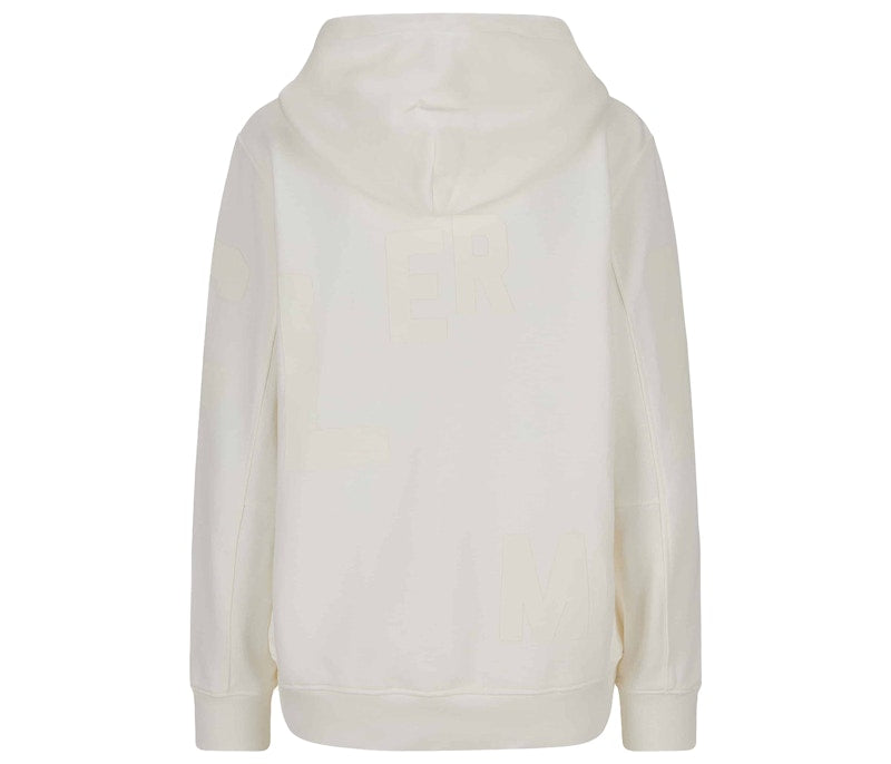 Moncler Logo Hoodie White/Creme