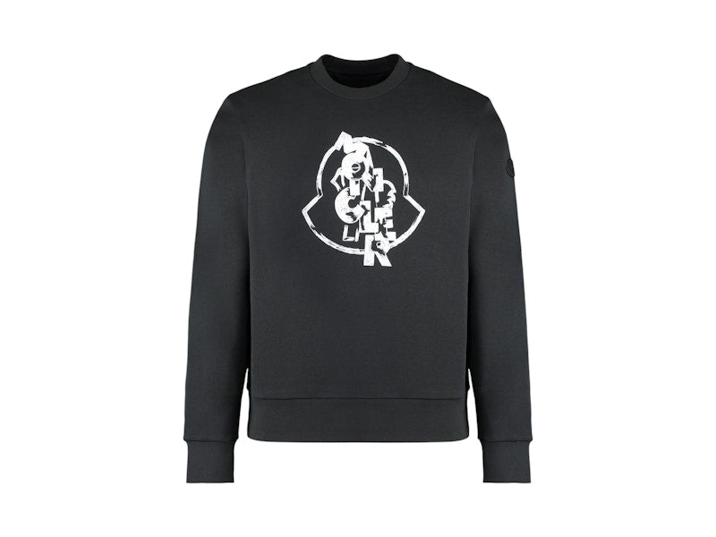 Moncler Logo Motif Sweatshirt Black