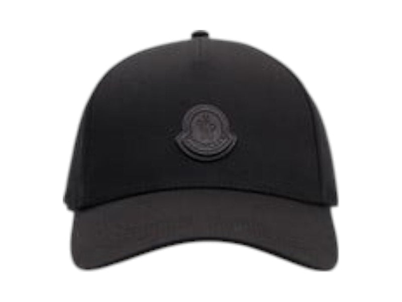 Moncler Logo Patch Baseball Cap Black