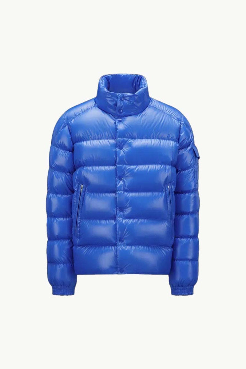 Moncler Lule Short Down Jacket Light Blue