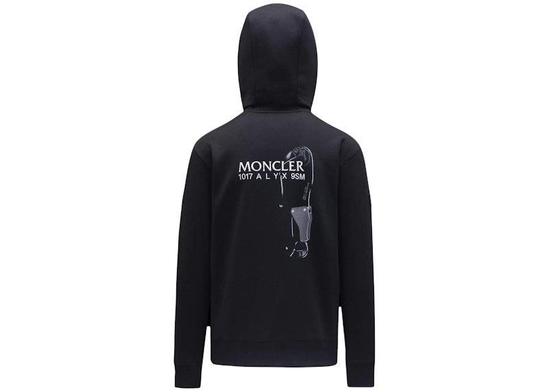 Moncler x 1017 ALYX 9SM Hardware Graphic Hoodie Black