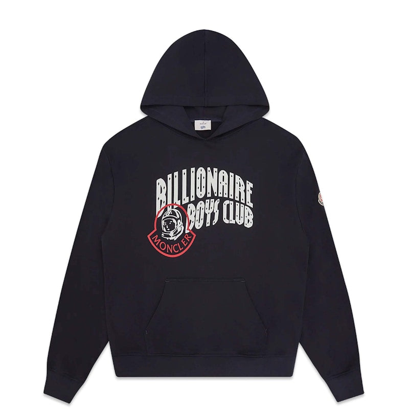 Moncler x Billionaire Boys Club Logo Hoodie Dark Navy Blue