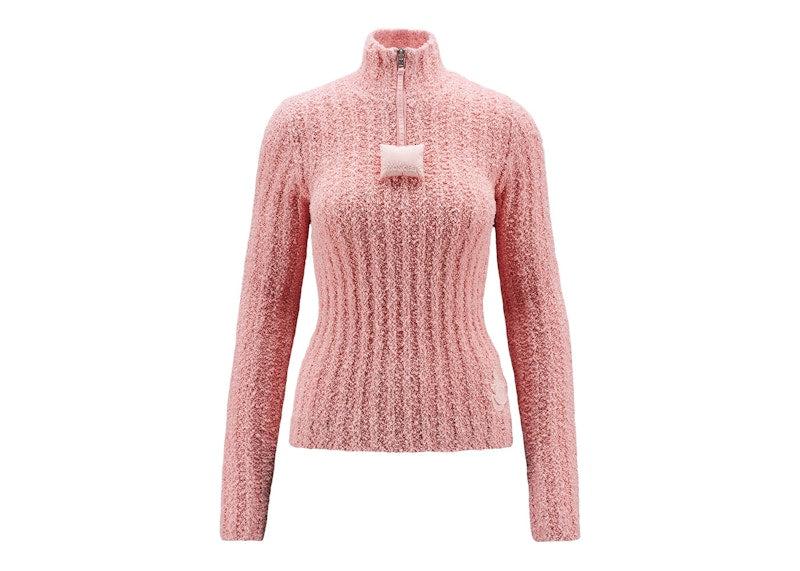 Moncler x JW Anderson Cotton Boucle Jumper Baby Pink
