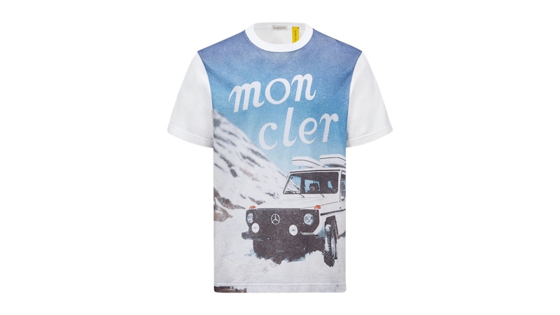 Moncler x Mercedes-Benz NIGO Printed Cotton T-Shirt White