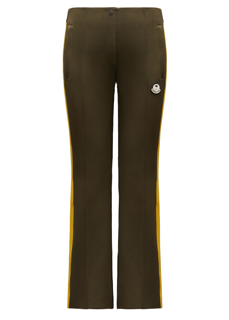Moncler x Palm Angels Flared Gabardine Trousers Army Green