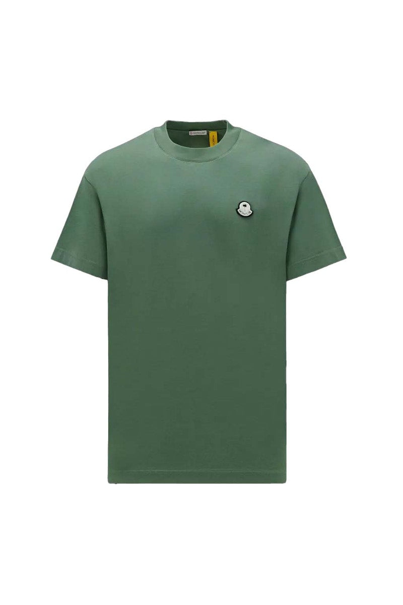 Moncler x Palm Angels Logo Patch T-Shirt Green