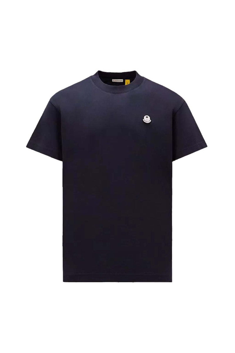 Moncler x Palm Angels Logo Patch T-Shirt Navy Blue
