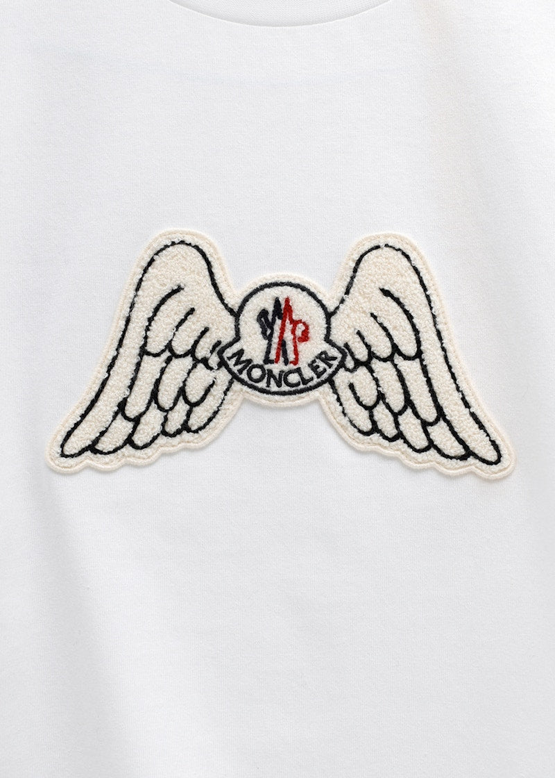 Moncler x Palm Angels Mock Neck Wings T-Shirt White