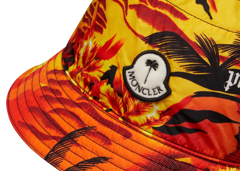 Moncler x Palm Angels Printed Bucket Hat Orange