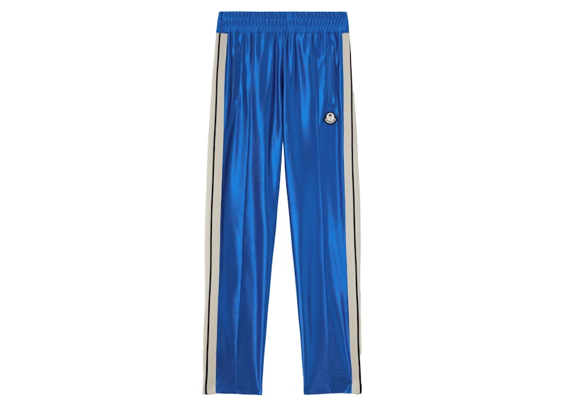 Moncler x Palm Angels Shiny Track Pants Blue