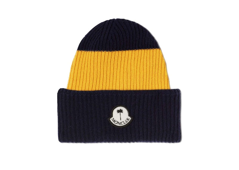 Moncler x Palm Angels Wool Beanie Yellow/Blue