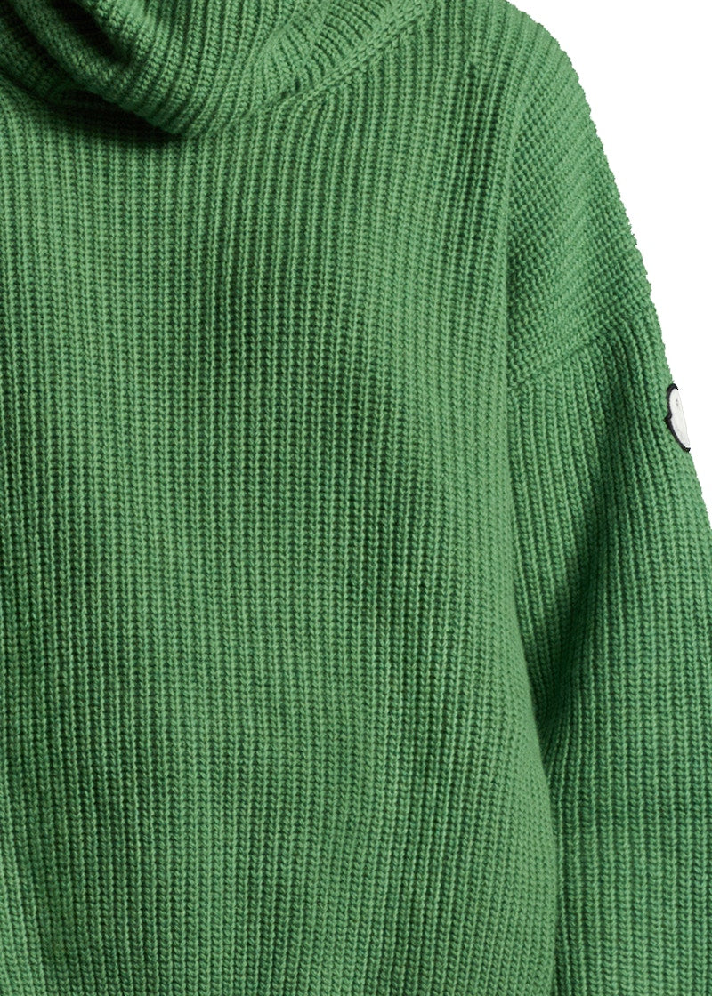 Moncler x Palm Angels Wool Polo Neck Jumper Grass Green