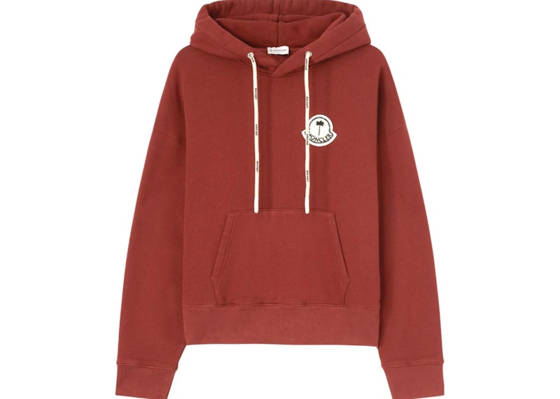 Moncler x Palm Angles Hoodie Red White