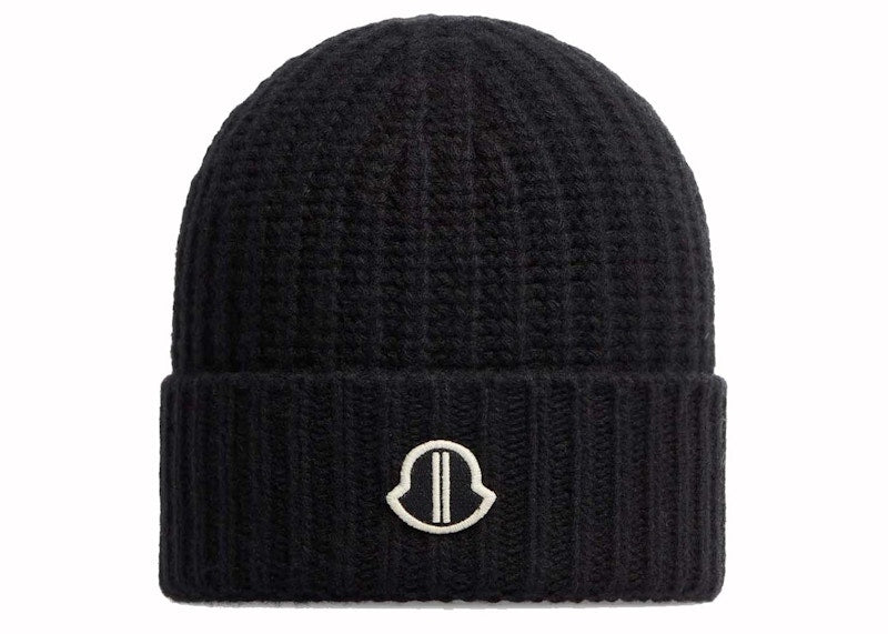Moncler x Rick Owens Wool & Cashmere Beanie Black