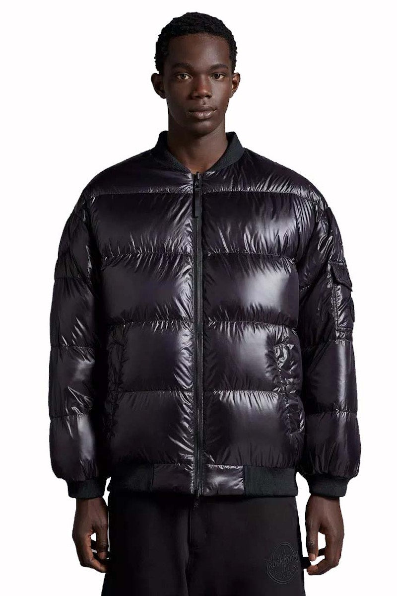 Moncler x Roc Nation by Jay-Z Cassiopeia Reversible Down Bomber Jacket Black