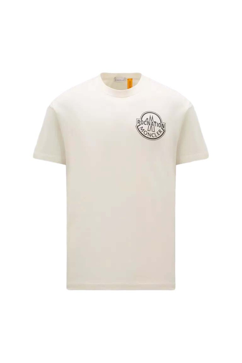 Moncler x Roc Nation by Jay-Z Logo T-Shirt Off White