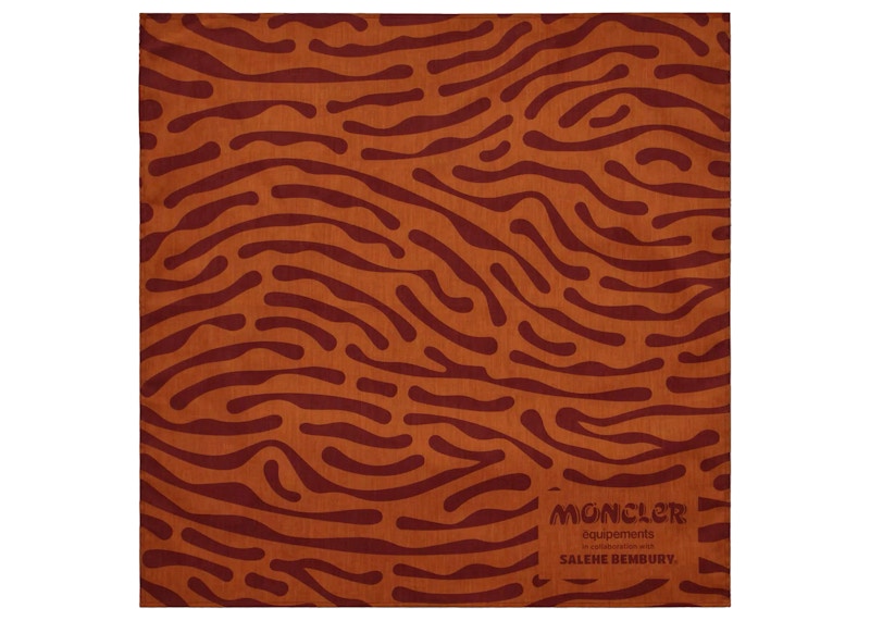 Moncler x Salehe Bembury Printed Cotton Scarf Orange