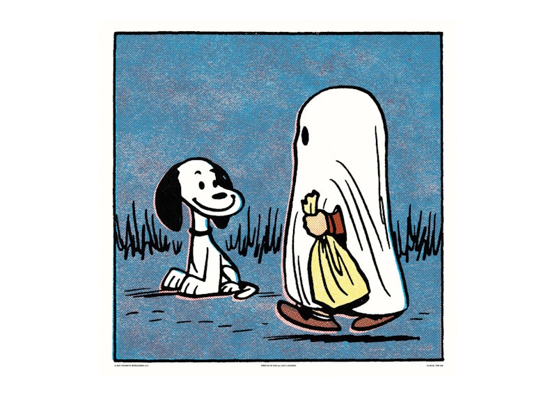 Mondo Peanuts Snoopy and Ghost Poster Print (Edition of 170)