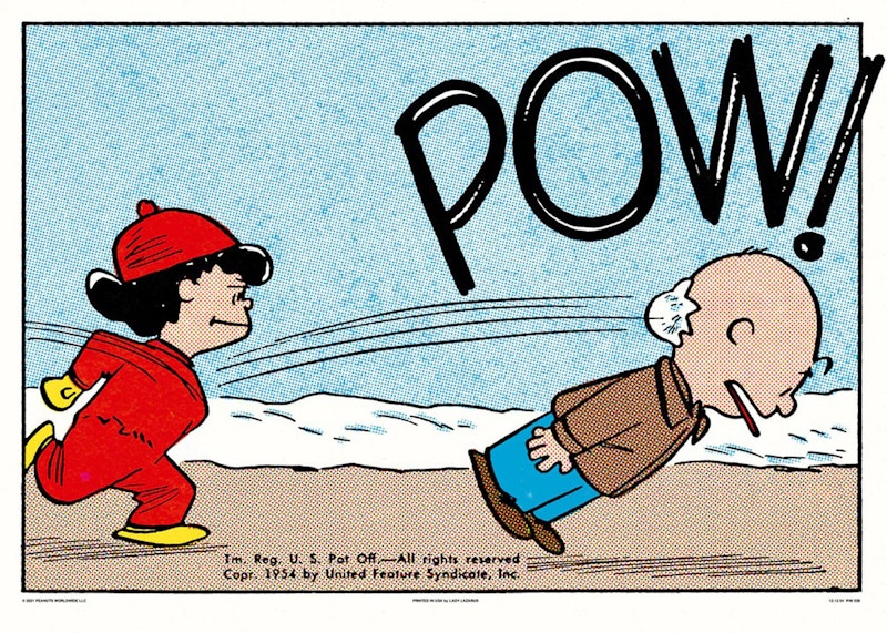 Mondo Peanuts Snowball Pow! Poster Print (Edition of 170)