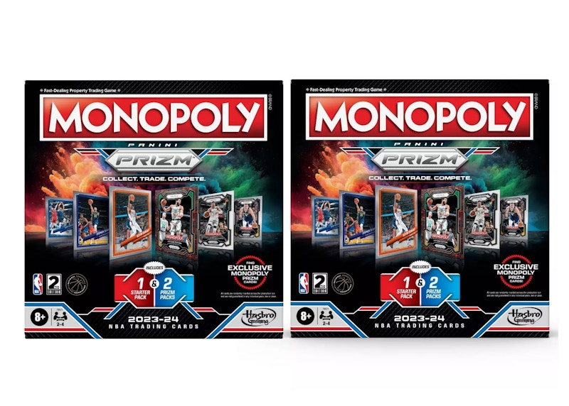 Monopoly Prizm NBA 2nd Edition Board Game 2x Lot