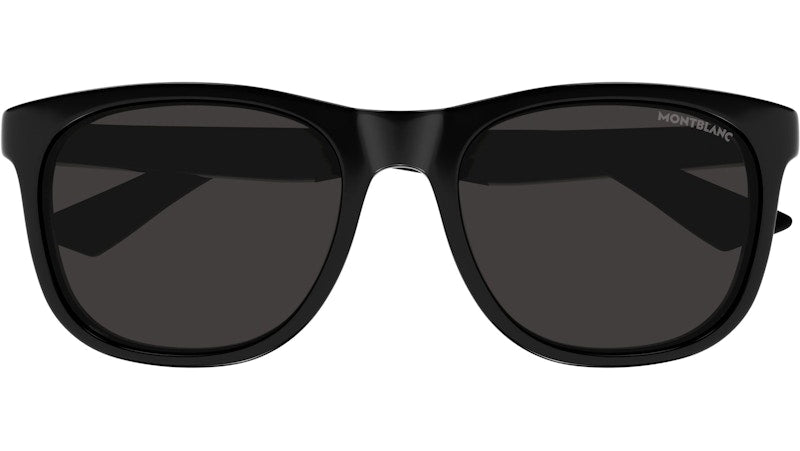 Mont Blanc Square Sunglasses Black Black Grey/-Grey (MB0400S-001)