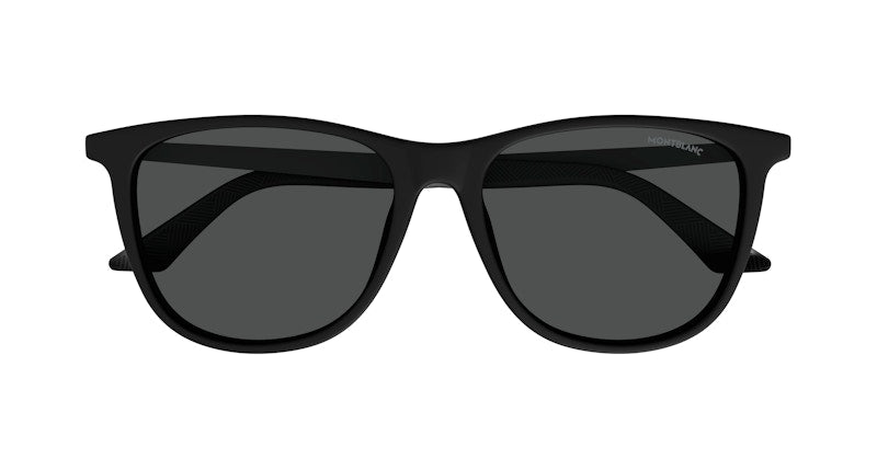 Mont Blanc Square Sunglasses Black-Smoke (MB0330S-001)