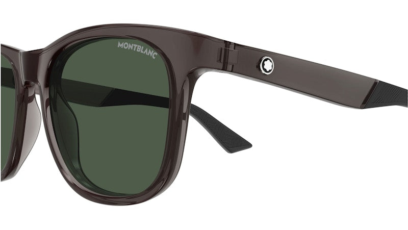 Mont Blanc Square Sunglasses Grey Grey Green/-Green (MB0400S-003)