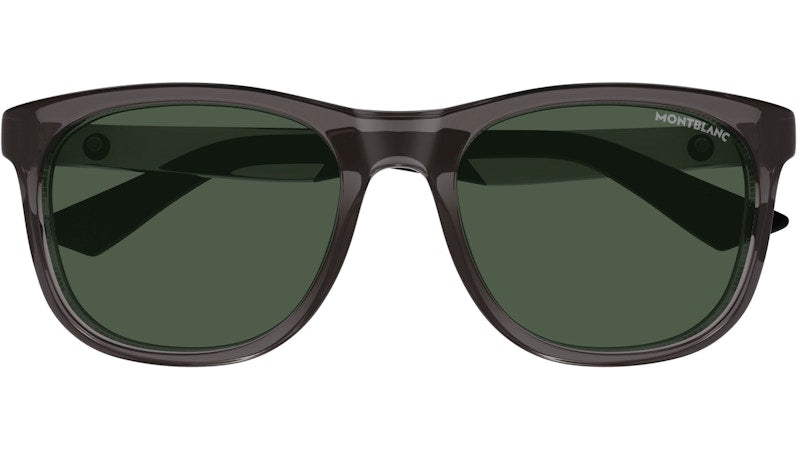 Mont Blanc Square Sunglasses Grey Grey Green/-Green (MB0400S-003)