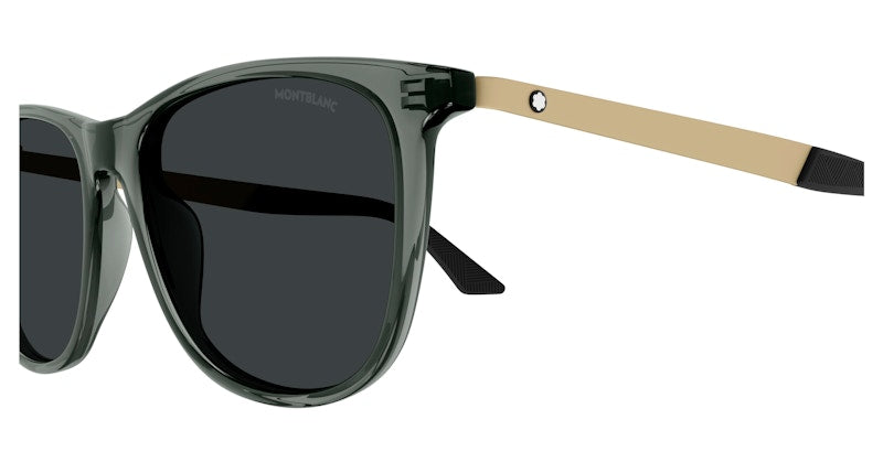 Mont blanc Square Sunglasses Grey Gold-Smoke (MB0330S-004)