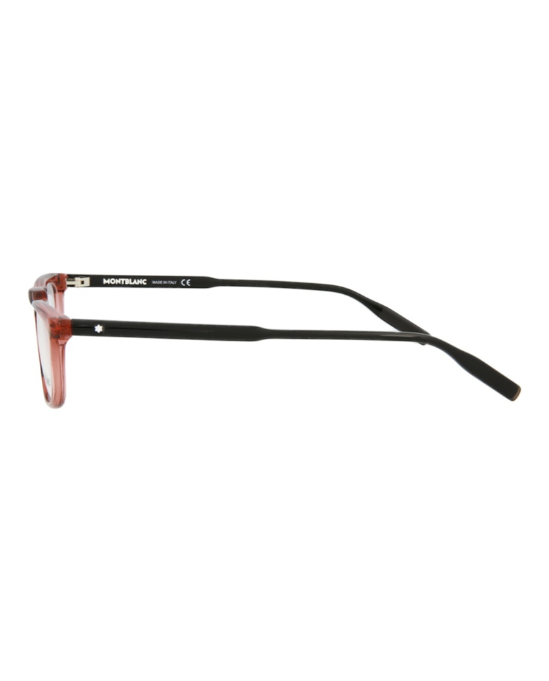 Montblanc Square-Frame Acetate Optical Frames Burgundy Black (MB0053O-30007978-004)