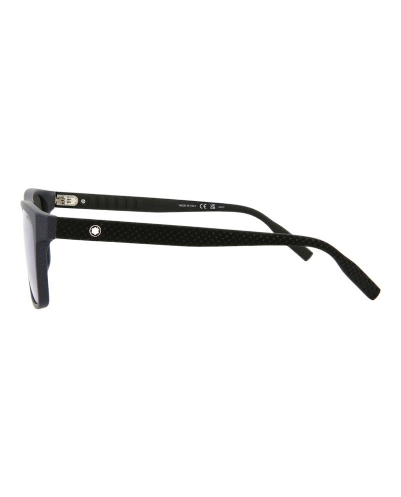 Montblanc Square-Frame Injection Sunglasses Blue Black Blue (MB0209S-30012085-002)