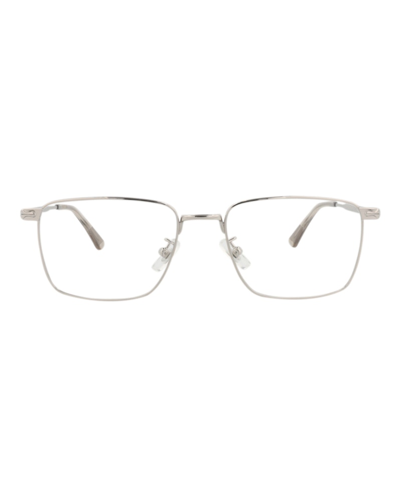 Mont Blanc Square-Frame Metal Optical Frames Silver Silver Transparent (MB0308O-30014594-003)