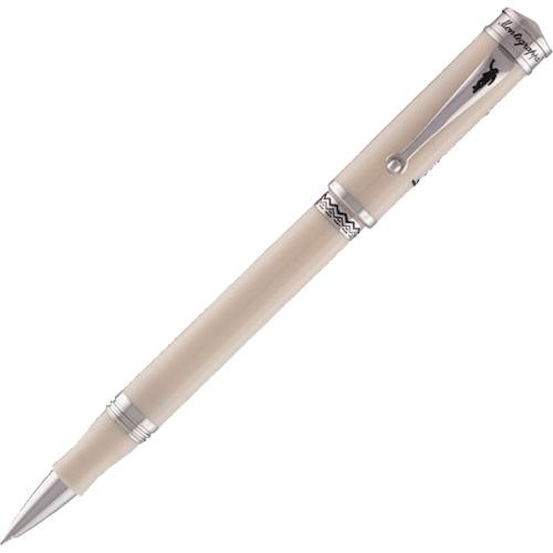 Montegrappa Ducale White Resin 5.5in Ballpoint ISDUMBPW