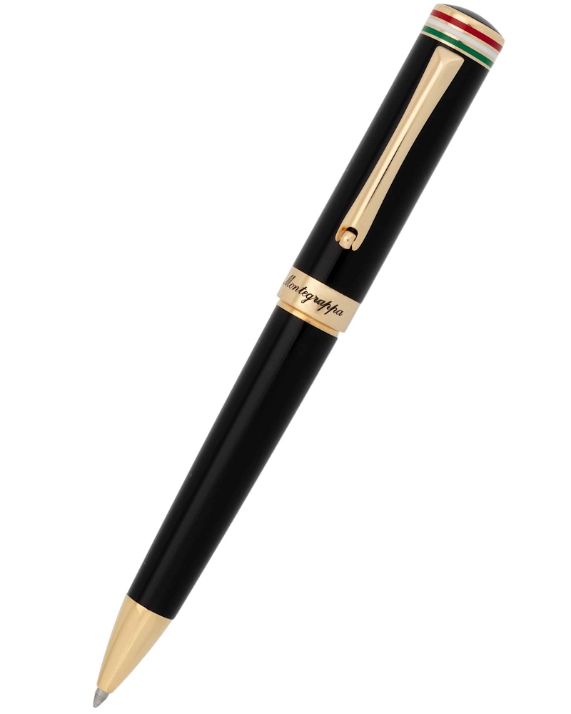 Montegrappa Italia Black Resin 5.5in Ballpoint ISITRBYC