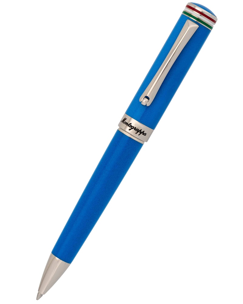 Montegrappa Italia Blue Resin 5.5in Ballpoint ISITRBPB