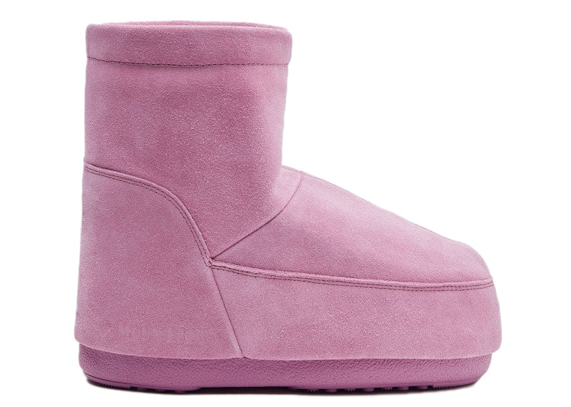 Moon Boot No Lace Suede Boot Pink