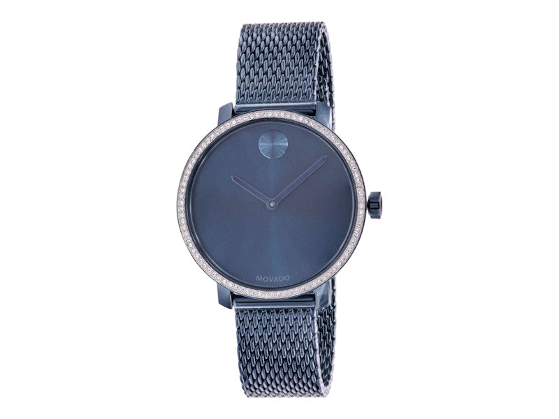Movado Bold Shimmer Blue Ion-Plated Mesh 3600780