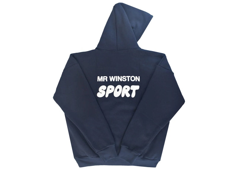 Mr Winston Puff Hooded Sweatshirt Navy