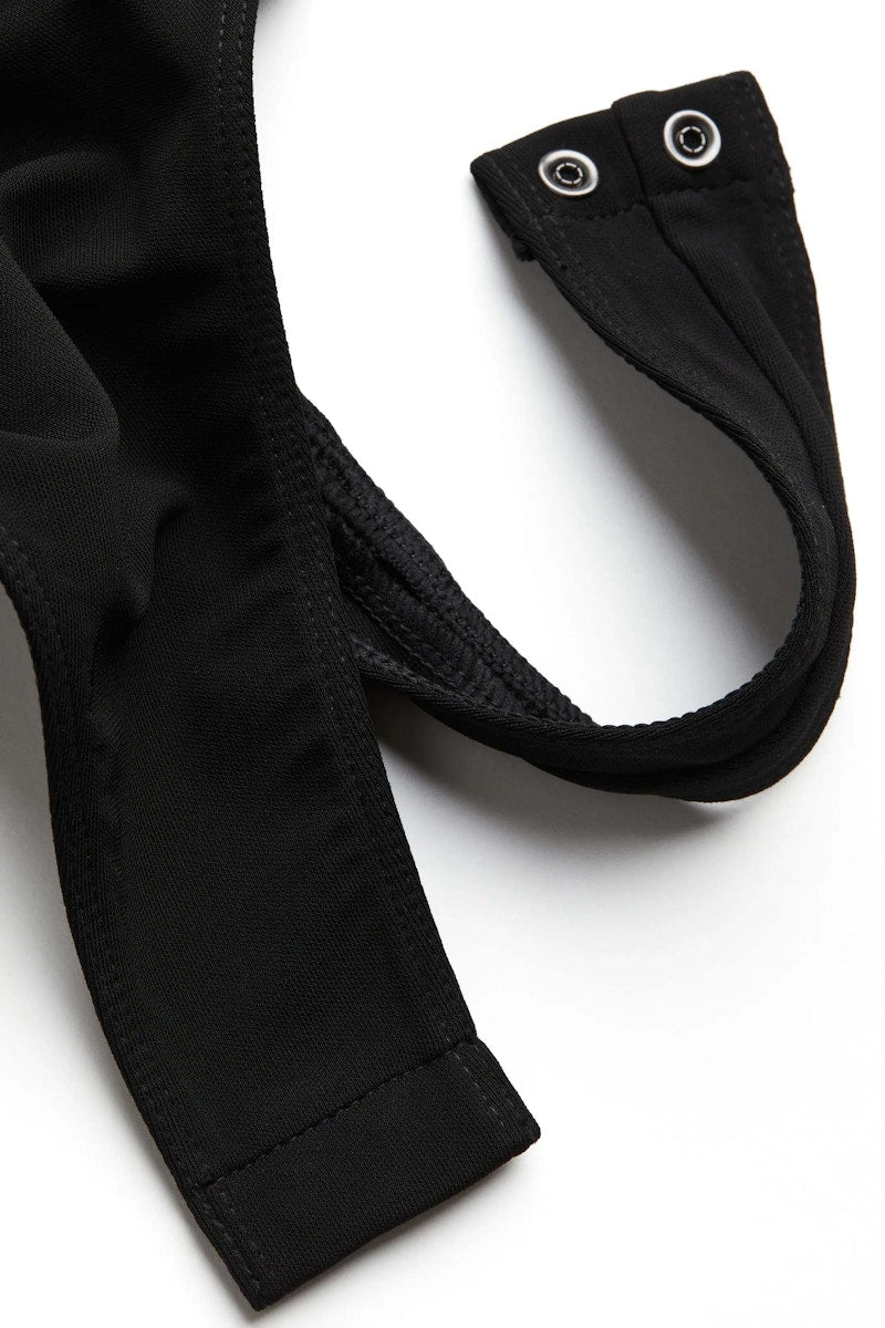 Mugler H&M Cut-Out Bodysuit Black