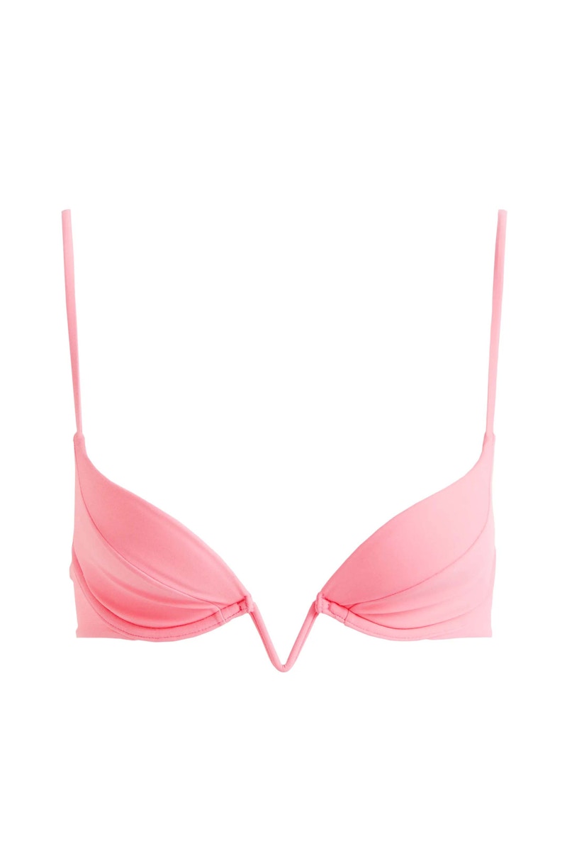 Mugler H&M Padded Bikini Top Pink