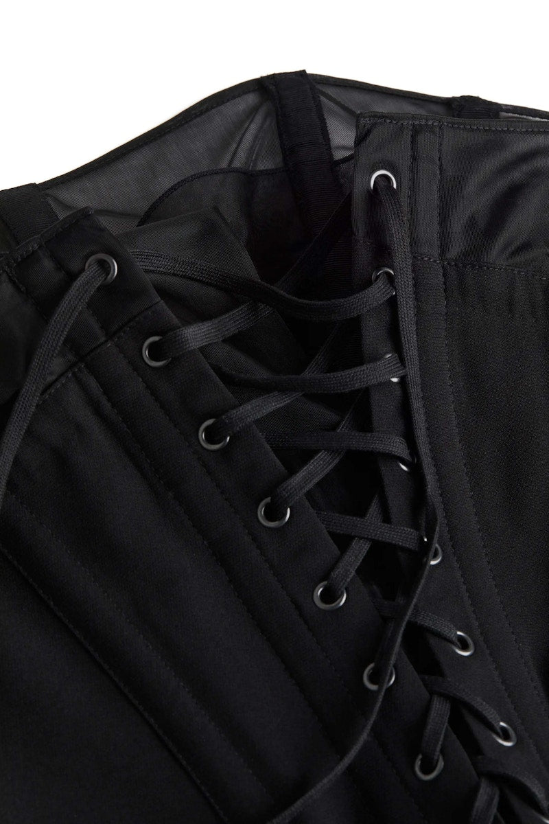 Mugler H&M Strapless Evening Gown Black
